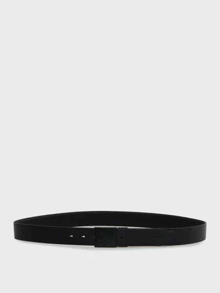 Шкіряний двосторонній ремінь Calvin Klein чорний