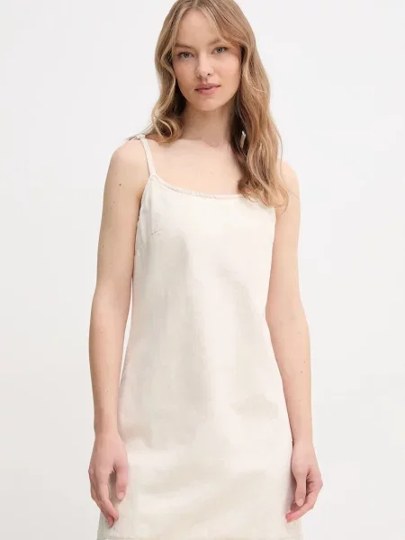 Calvin Klein Jeans rochie din amestec de in bej