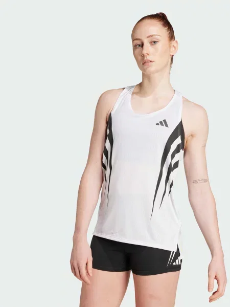 Майка спортивна adidas комбінований верх білий