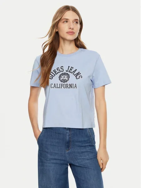 Guess T-shirt Regular Fit plava