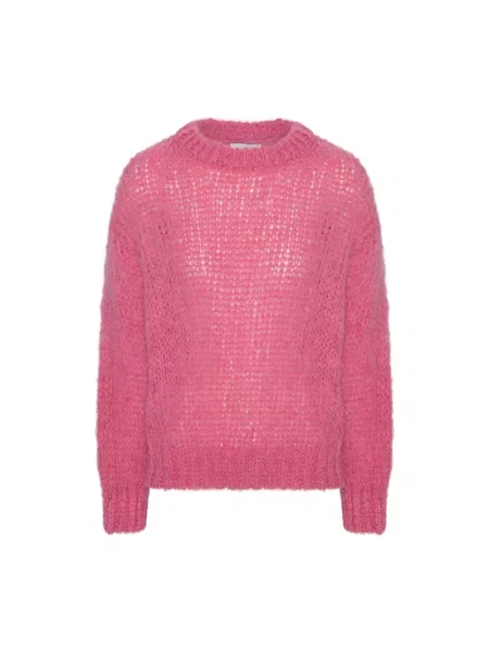 Sweter American Dreams wełniany różowy