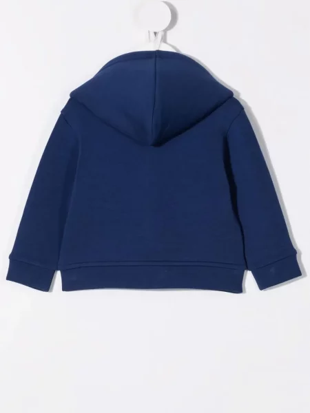 Bluza z kapturem dziecięca Emporio Armani niebieska