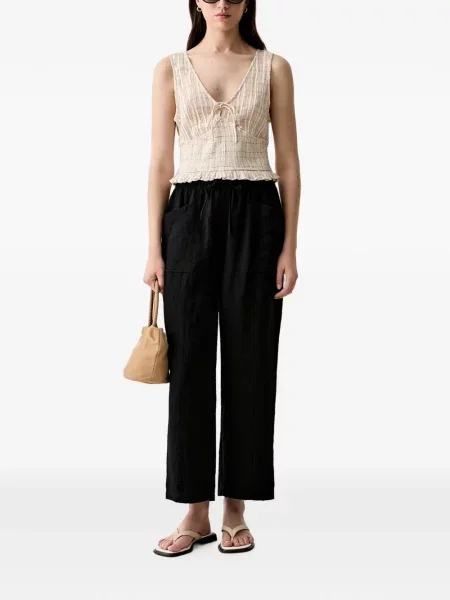 Pantaloni Benetton cu cordon negru