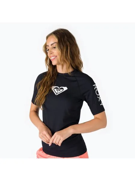 Tricou de înot pentru femei ROXY Whole Hearted anthracite