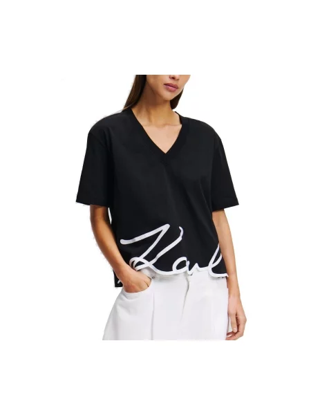 Karl Lagerfeld tricou din negru