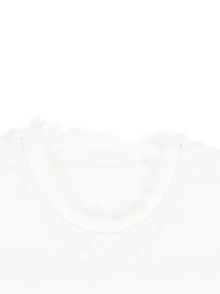 Dzianinowa kamizelka dzianinowa Jnby z frędzli biała