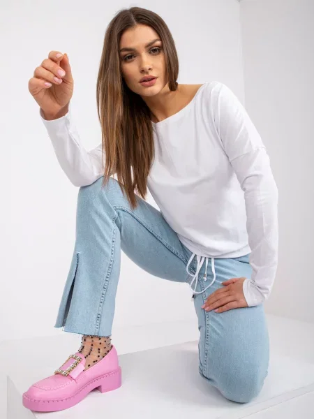 Блуза Fashionhunters бяло