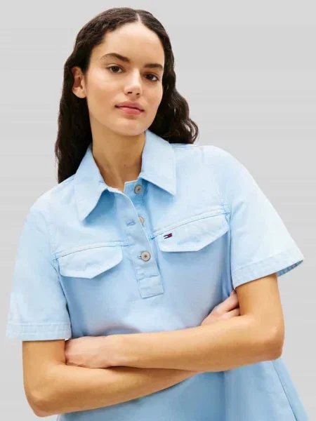 Sukienka mini o kroju oversized z czystej bawełny Tommy Jeans
