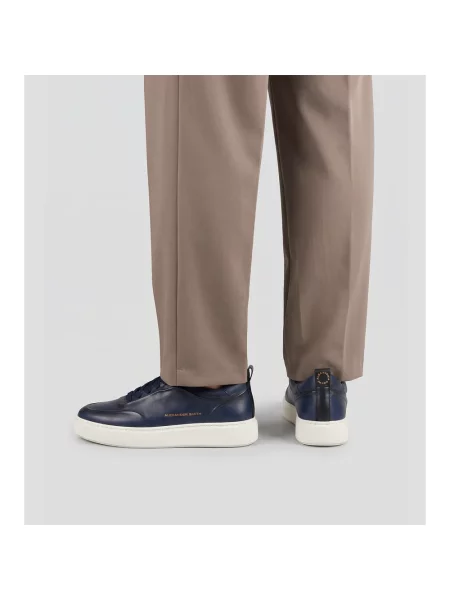 Sneakersy Alexander Smith skórzane niebieskie