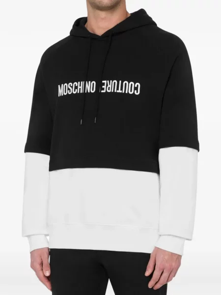 Hanorac cu glugă Moschino negru