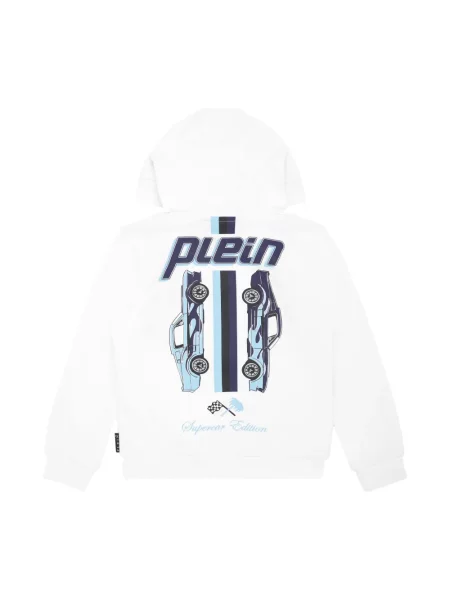 Bluza z kapturem dziecięca Philipp Plein biała