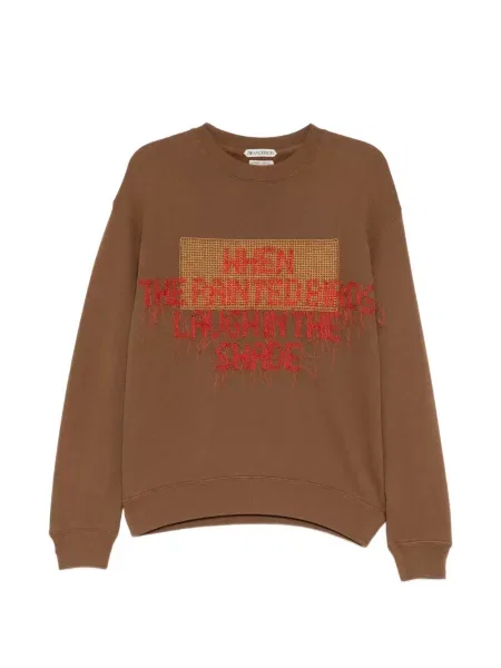 Pulover Jw Anderson cu broderie maro