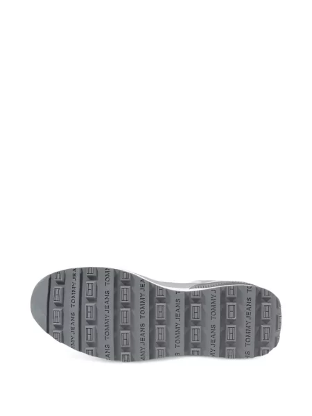 Sneakerși Tommy Jeans plasă gri