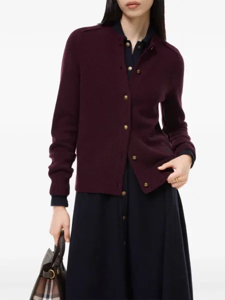 Cardigan Burberry din cașmir violet