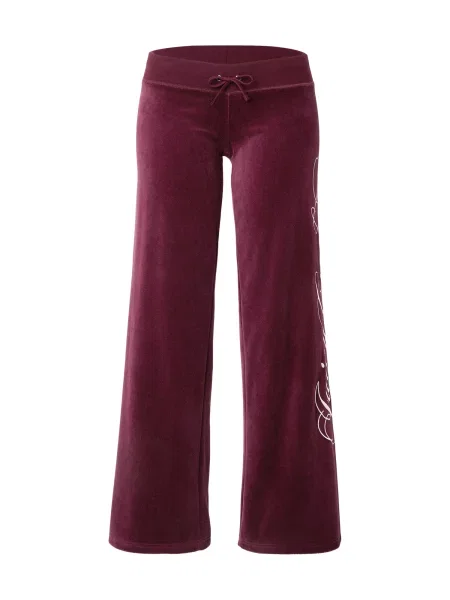 Juicy Couture Pantaloni roșu vin alb