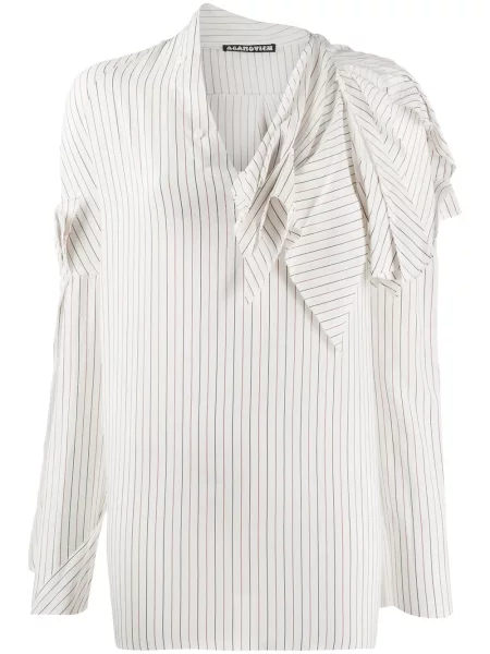 Cămașă Aganovich cu dungi alb