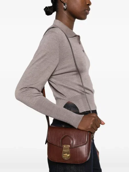 Geanta crossbody The Bridge din piele maro