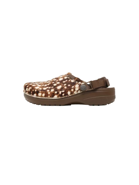 Crocs Dreváky Classic hnedá / hnedá biela