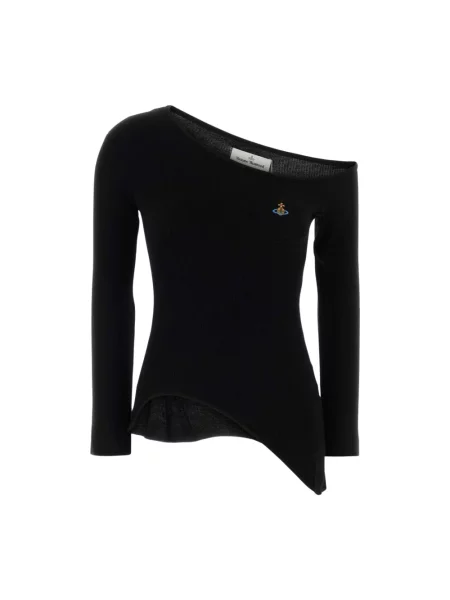 Top Vivienne Westwood z odkrytymi ramionami czarny