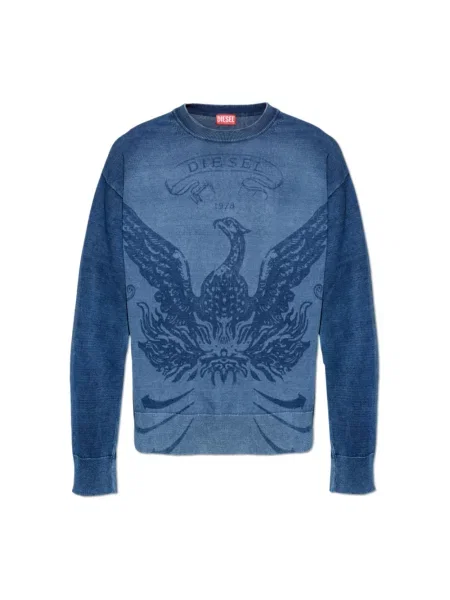 Diesel sweter K-FENICOL lekki niebieski