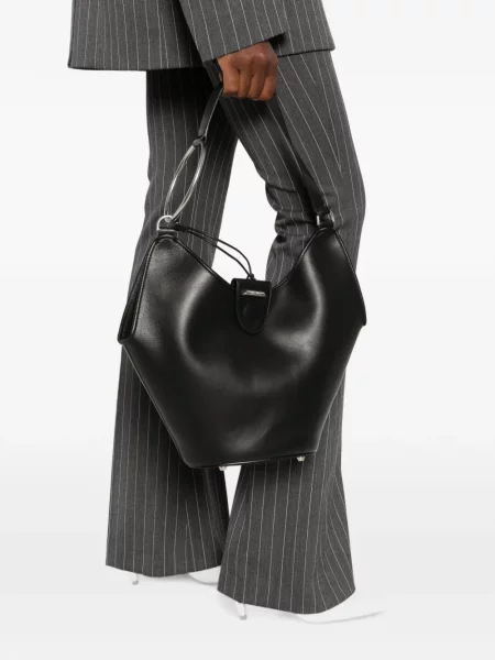 Inel Dondup din piele negru