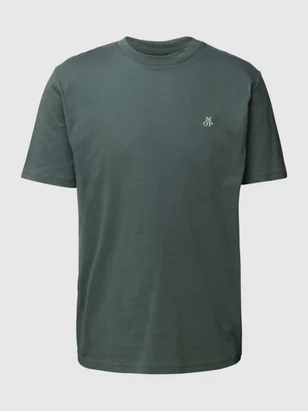 T-shirt z nadrukiem z logo Marc O'polo zielona