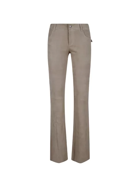 Pantaloni Stouls din piele de căprioară evazate