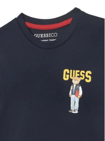 Guess Marškinėliai Tamsiai mėlyna