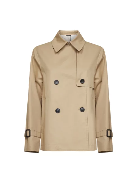 Weekend Max Mara Kurtka Trenczowa Biglia braun beżowa