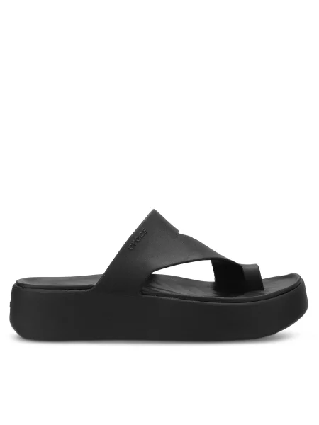 Papuci Crocs cu platformă negru