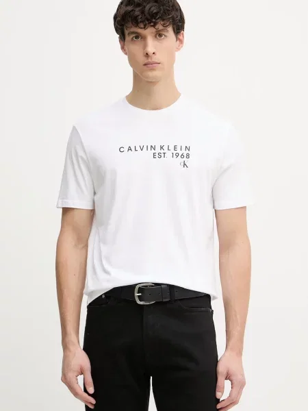 T-shirt Calvin Klein Jeans Ss Eu Wholesale Tee White L biała