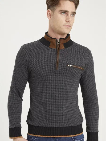 Суичър с цип Dewberry черно