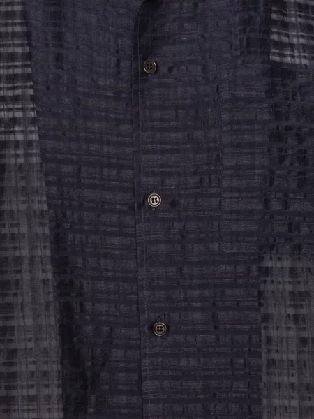 Kratak košulja Henrik Vibskov karirana plava