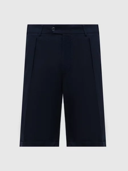 Шорти з льоном Capobianco сині