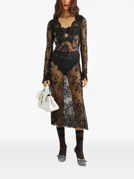 Rochie Dolce & Gabbana din dantelă negru