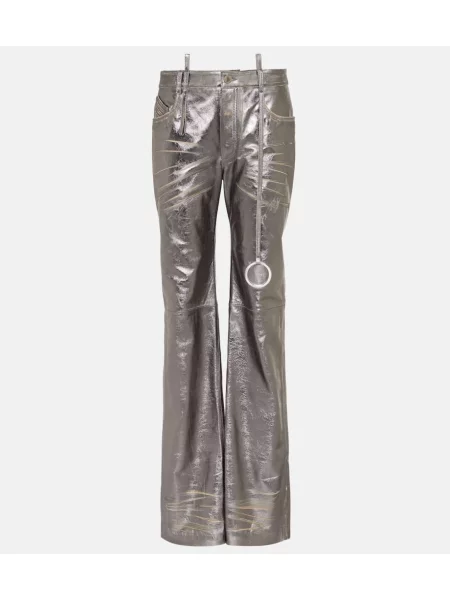 Pantaloni The Attico din piele