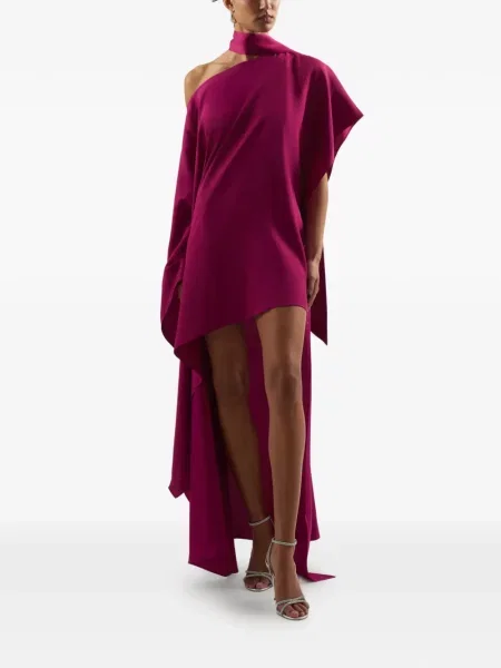 Rochie Taller Marmo cu un umăr gol de costum roz