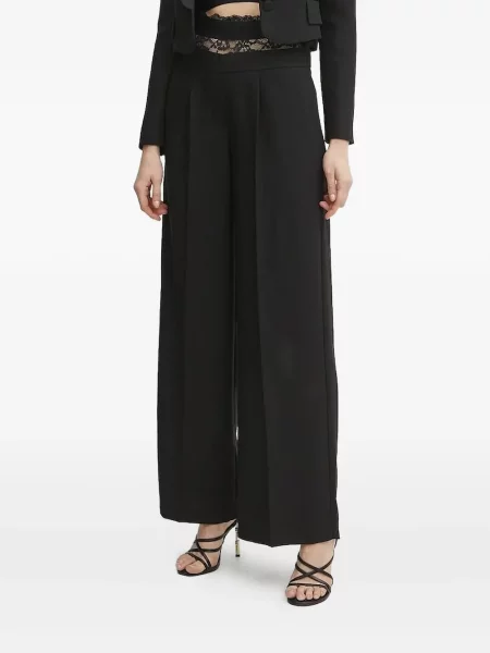 Pantaloni Ermanno Scervino din dantelă negru