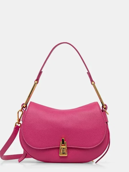 Coccinelle Geantă crossbody pentru femei din piele roz