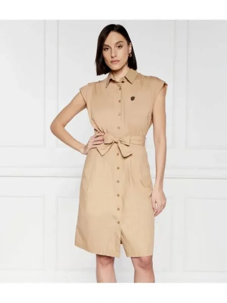 Aeronautica Militare Rochie cu cordon VESTITO bej