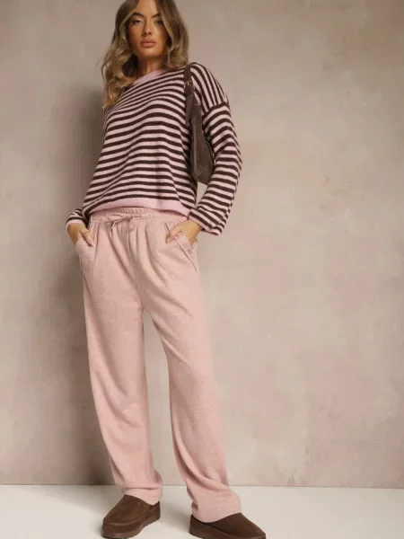 Pantaloni Rallena roz