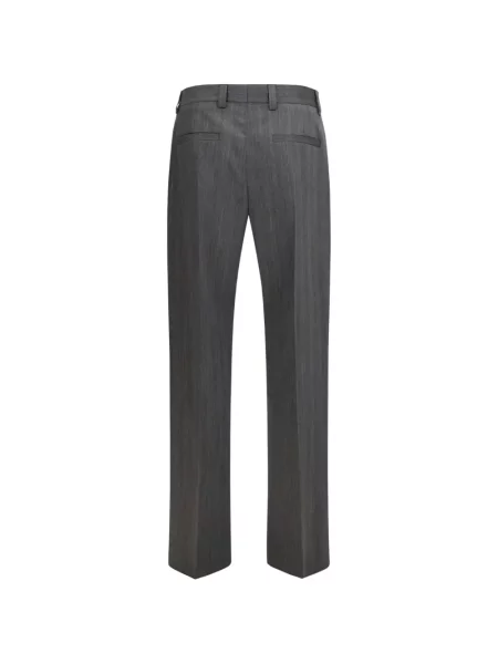 Pantaloni Valentino Garavani de lână gri