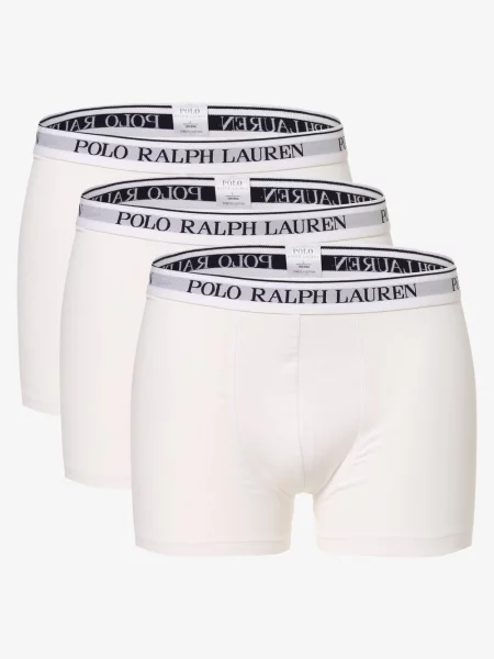 Polo Ralph Lauren Obcisłe bokserki pakowane po 3 szt. Mężczyźni jednolity XL biały