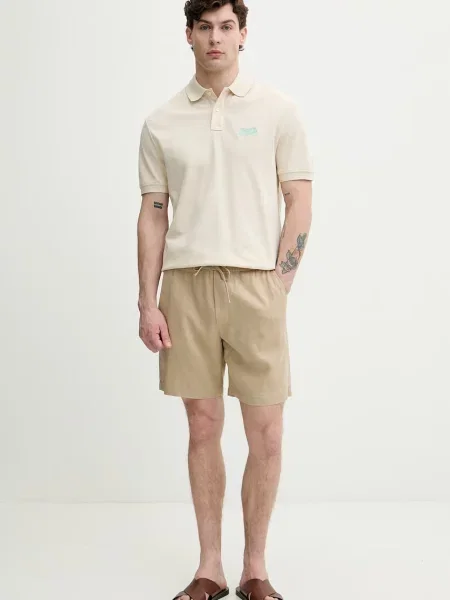TOMMY HILFIGER Majica CLASSIC svetlo / voda / črna bež