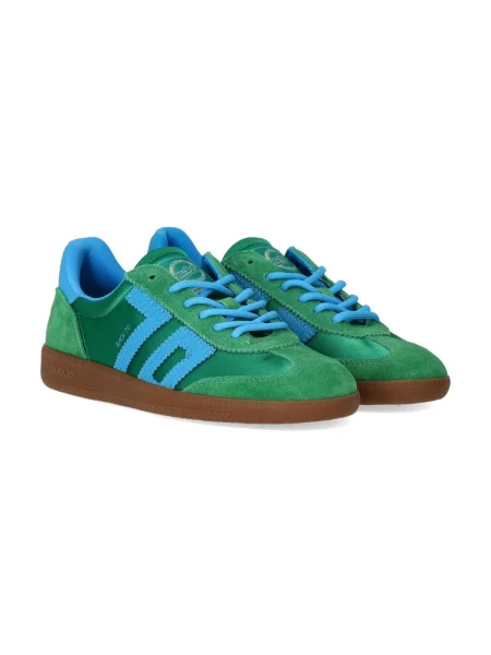 Satynowe sneakersy Back70 zielone