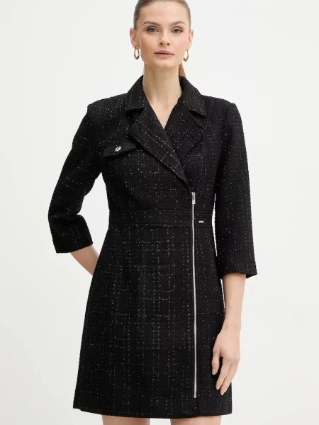 Morgan rochie mini mulată RTIDA negru