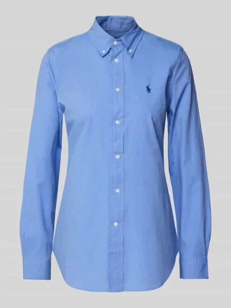 Polo Ralph Lauren koszula regular z kołnierzykiem klasycznym niebieski