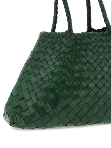 Geantă shopper Dragon Diffusion din piele verde