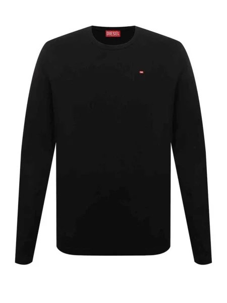 DIESEL Tricou T-DIEGOR-LS-MICRODIV' negru