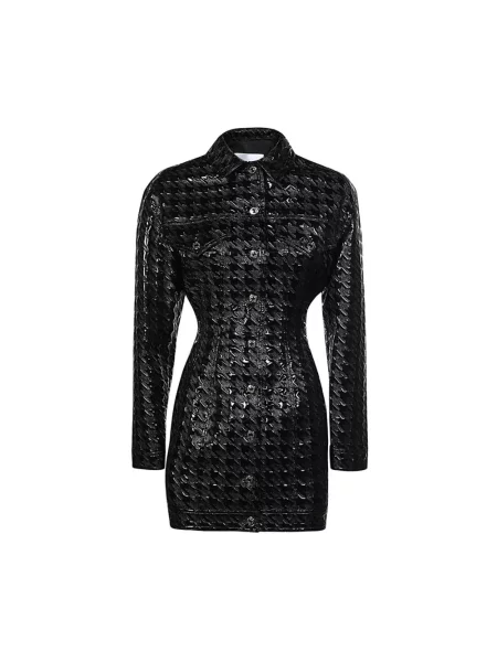 Sukienka koszulowa Msgm czarna